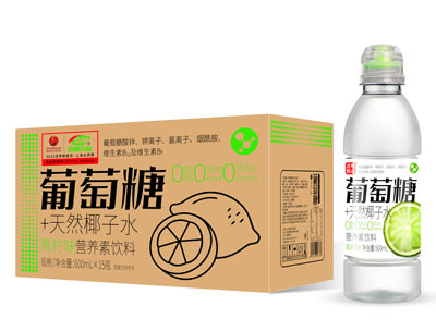 浩明葡萄糖+天然椰子水青柠味600ml×15瓶